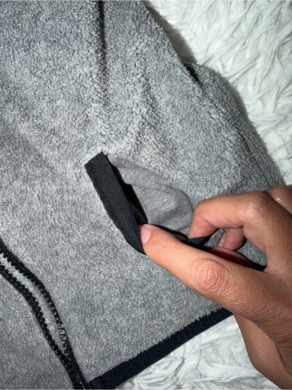 Carter's Toddler 5T Gray Black Full Zip Fleece Jacket Coat